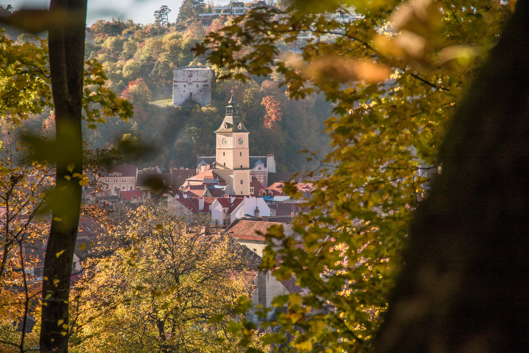 A family moment outdoors in autumnal Brașov 1